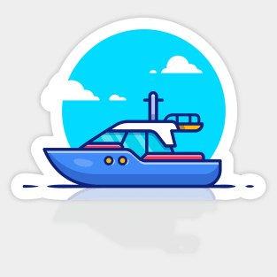 Speed Boat Sticker
